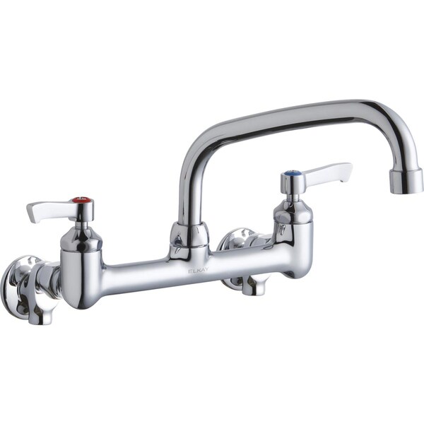 Elkay Elkay Wall Mnt 8In, At 8In Spt, Lvr Hndl, 2In, 1/2In Hw Chrome LK940AT08L2H - main